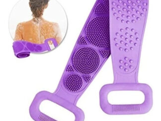 Cepillo Silicona Esponja Baño Lava Espalda Masaje Exfoliante
