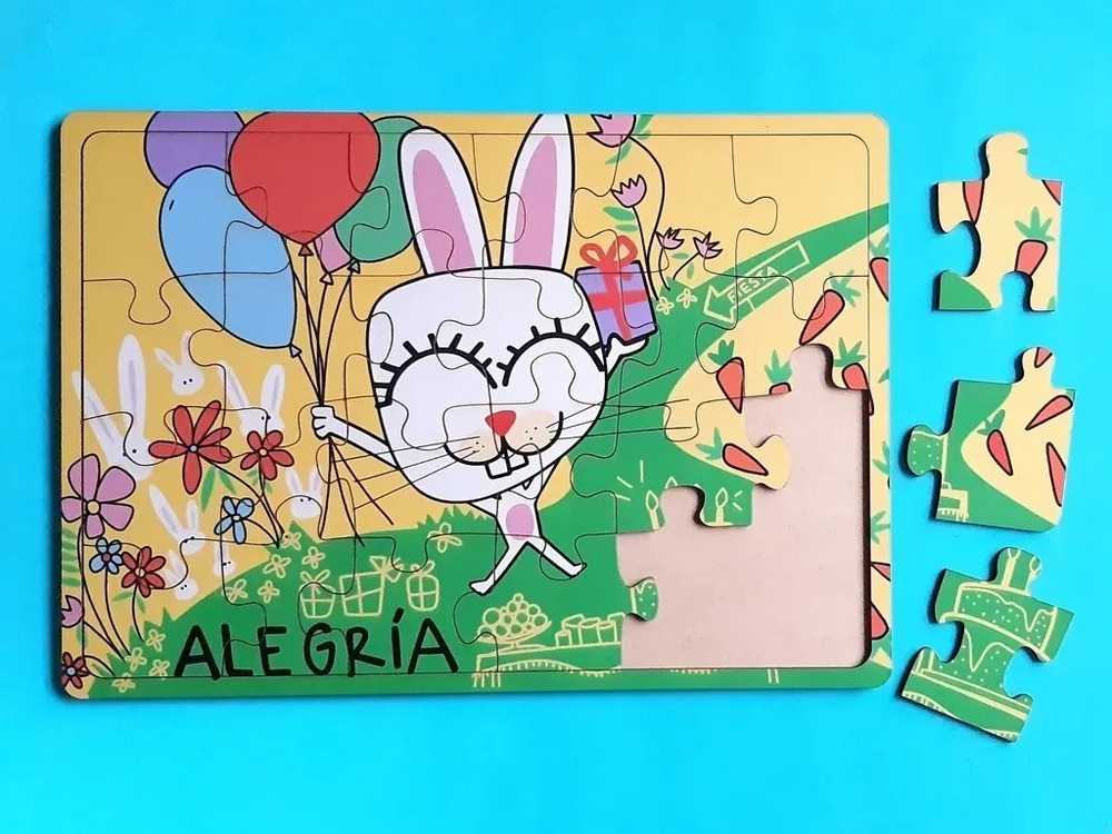 Rompecabezas Madera Juego Didactico Alegria Emociones Puzzle - Imagen 3