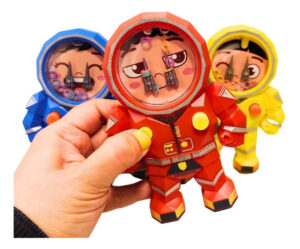 Juego De Agua Forma De Astronauta Embocar Aro Manual Juguete