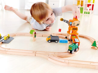 Grúa Grande Gran Boom Madera De Juguete Hape