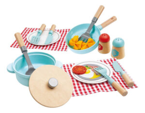 Juego De Rol Cocinar Y Servir Hape Mini Chef Juguete Madera E3208