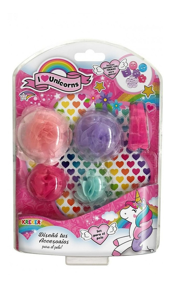Diseña Tus Hebillas Y Gomitas Unicornio Kreker Juego Juguete