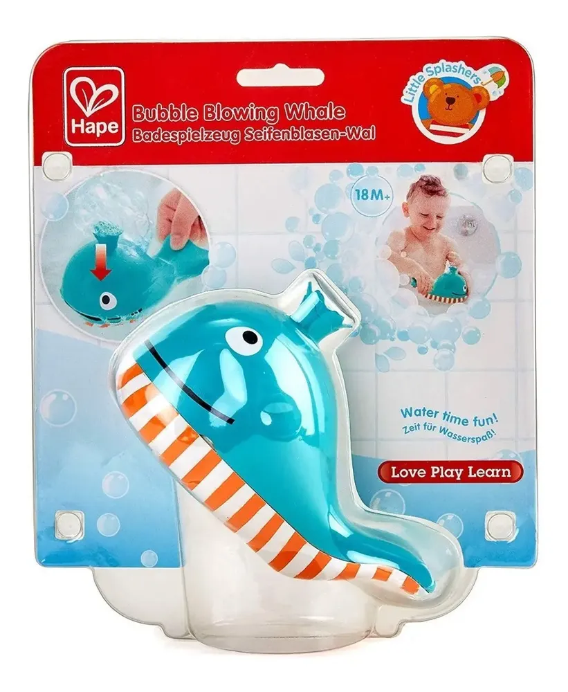 Hape Ballena Que Sopla De Burbujas | Juguete De Chorro De B. Color Multicolor - Imagen 2