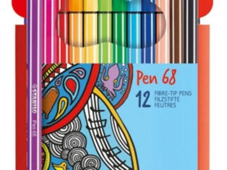Marcadores Stabilo Pen 68 X 12 Colores En Caja De Cartón Surtidas