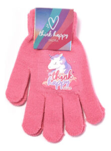 Guantes Infantiles De Lana Estampados Unicornios Skora