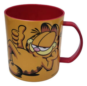 Taza Plástica Garfield Gato Infantil 340ml Cresko Vaso Gf117 Garfield