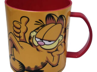 Taza Plástica Garfield Gato Infantil 340ml Cresko Vaso Gf117 Garfield