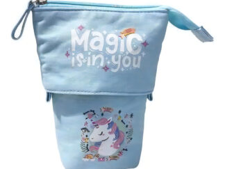 Cartuchera Talbot Bob Stay Wild And Free 1 Cierre Color Celeste