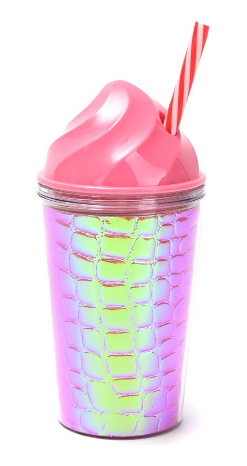 Vaso Plastico 300 Ml Metalizado Tapa Helado Sorbete Skora - Imagen 11
