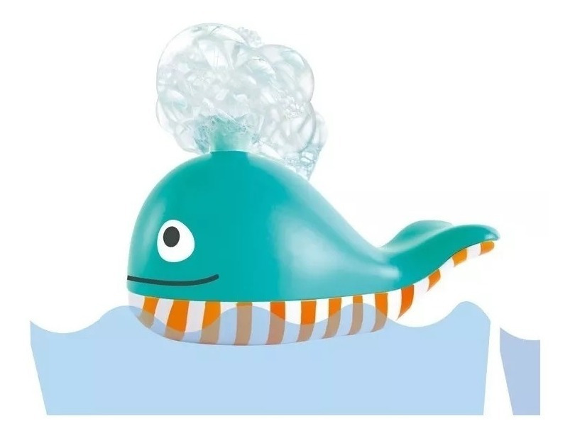 Hape Ballena Que Sopla De Burbujas | Juguete De Chorro De B. Color Multicolor