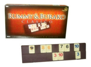 Rummy Burako Clásico Bisonte Juego De Mesa Familiar Fichas