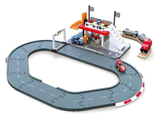 Estacion De Pista De Carreras Hape | Juguete Realista De Ma Multicolor