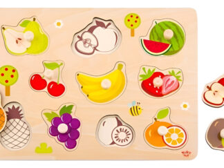 Juego Didáctico De Madera Tooky Toy Puzzle De Frutas