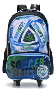 Mochila Escolar Con Carro 18 Pulgadas Fútbol Skora 45x32cm 35371