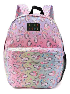 Mochila Infantil Unicornios Klub Mode 2 Cierres 12 Pulgadas