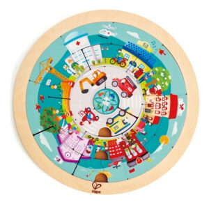 Puzzle Los Trabajos Juego Didáctico Madera Rompecabezas Hape