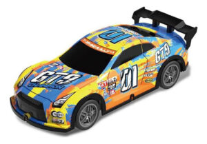 Auto De Carrera Radio Control Remoto Juego Juguete 1-24 Luz Amarillo Carrera