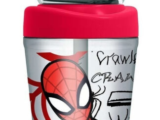 Vaso Infantil Spiderman Looping Hombre Araña Con Pajita Ha168 Spiderman