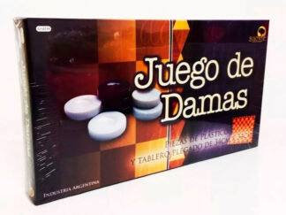 Juego De Damas Pzas Plásticas Tablero Plegable 34x34 E. Full