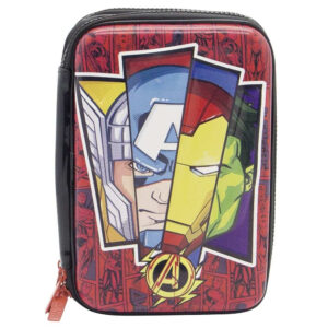 Cartuchera Avengers 2 Cierres Goma Eva Sp120 Original 3d