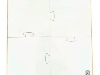 Pizarra Blanca Puzzle 50x50 De Madera Para Marcador Fugi