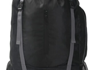 Mochila Camping Wanderlust 65 L Negro Impermeable Poliéster Viaje Liso
