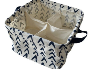 Canasto Organizador 4 Compartimientos De Tela Cesto Cajón