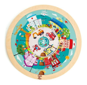 Puzzle Los Trabajos Juego Didáctico Madera Rompecabezas Hape