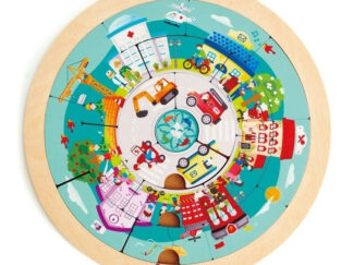 Puzzle Los Trabajos Juego Didáctico Madera Rompecabezas Hape