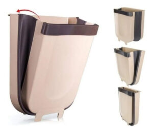 Cesto Tacho De Basura Plegable Bajo Mesada Empotrable Puerta