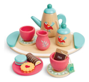 Juego Set De Té Para Dos Didáctico Madera Hape Juguete