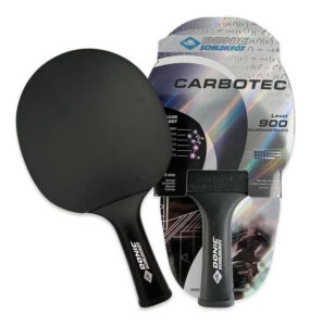 Paleta Ping Pong Donic Carbono 900 Profesional Tenis De Mesa Negro Fl (cóncavo)
