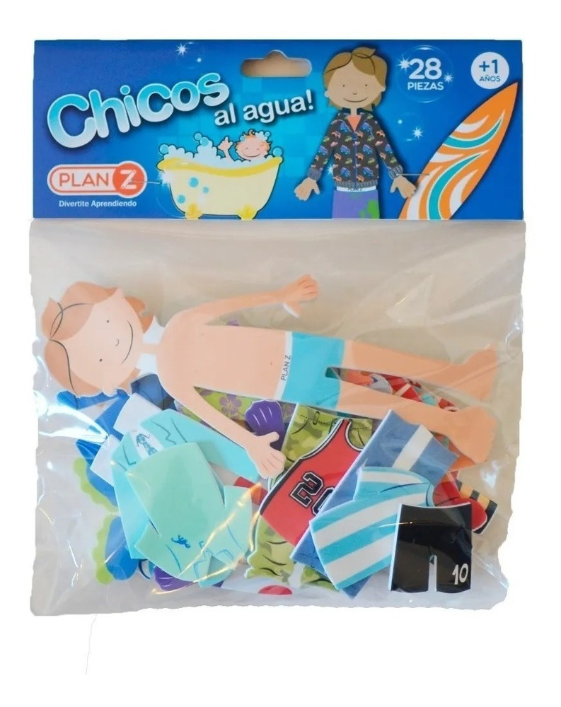 Muñecos Chicos Al Agua Juguetes Baño Figuras Goma Eva Juego - Imagen 4