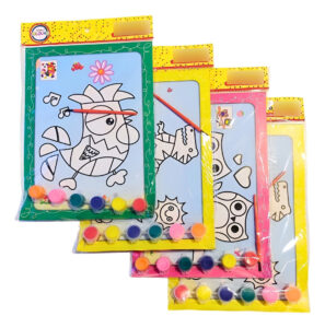 Hojas A4 Con Diseño Para Pintar Con Temperas Pincel Pintura