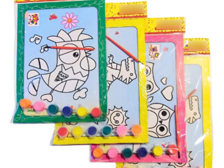 Hojas A4 Con Diseño Para Pintar Con Temperas Pincel Pintura