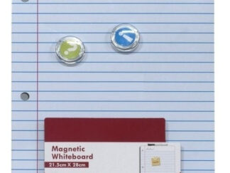 Pizarra Magnética A4 Simil Hojas Para Fibra Marcador Metal