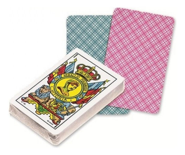 Baraja Cartas Española Nº35 En Celofán 50 Cartas Fournier Reverso Rojo - Imagen 4
