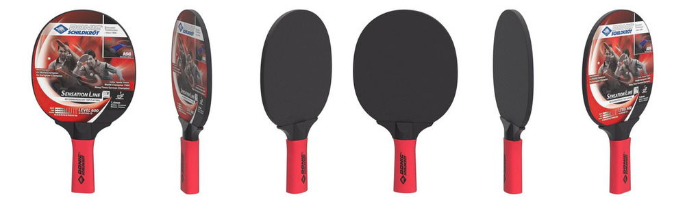Paleta De Ping Pong Donic Schildkrot Sensation 600 Negra Y Roja Fl (cóncavo) Negro/rojo - Imagen 12