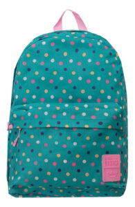 Mochila Estampada De Espalda Talbot 43cm 17 Pulgadas Escolar Color Lunares Diseño De La Tela Tampa