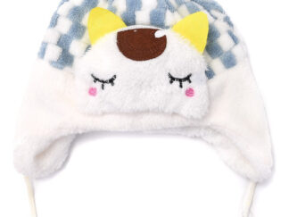 Gorro Abrigo Infantil Coya Con Gato Gatito Pompones Peluche