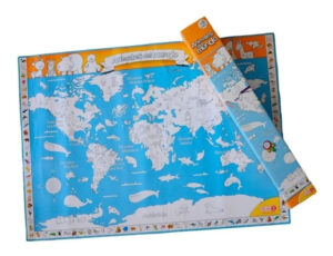 Planisferio Para Pintar Kit Manualidades Pintura Juego Planz