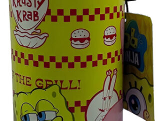 Botella Infantil Con Pico Rebatible Aluminio Bob Esponja Bj080