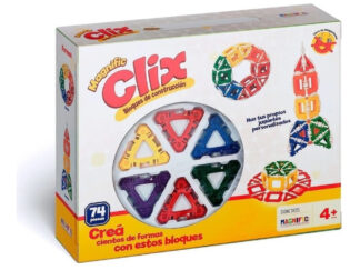 Bloques Magnific Clix 74 Piezas Juguete Juego Didáctico 74 Clix