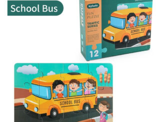 Rompecabezas Puzzle Bus Escolar 12 Piezas Juego Didáctico