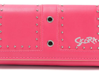 Fichero Billetera Mujer Skora Con Tapa Tachas 19.5x10 Cm