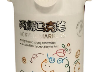 Marcadores Acrilicos Estuche X 12 Colores Dibujo Vidrio 28424