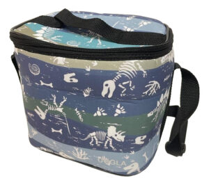 Lunchera Térmica Esqueletos Dinosaurios Neoprene Uggla 20x22 Esqueletos Dinosaurios