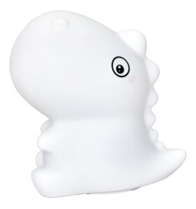 Lampara Led Velador Luz De Noche Dinosaurios Recargable Usb Color De La Estructura Blanco