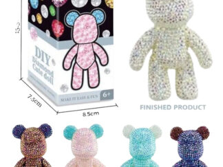 Juego De Diamantes Muñeco Osito Colgante Diamond Painting