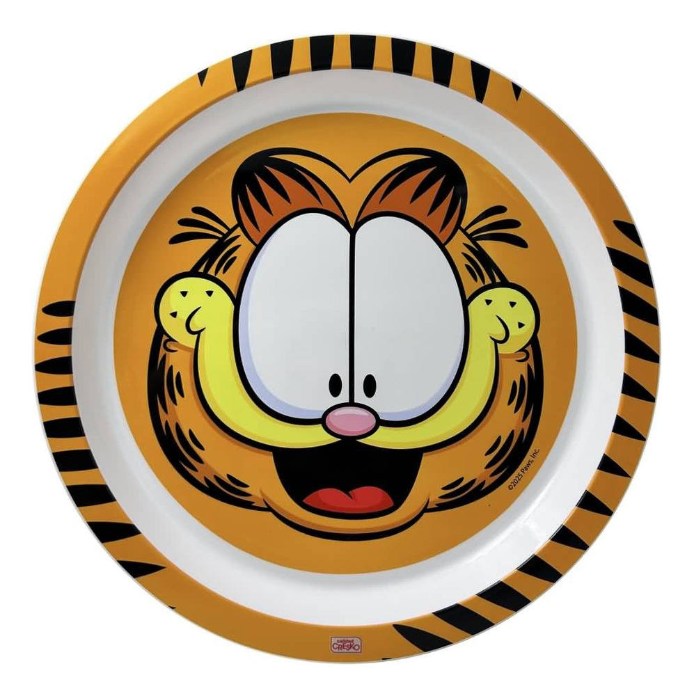 Plato Playo Infantil Garfield Gato Bebé Cresko Vajilla 20cm Gf115 Garfield